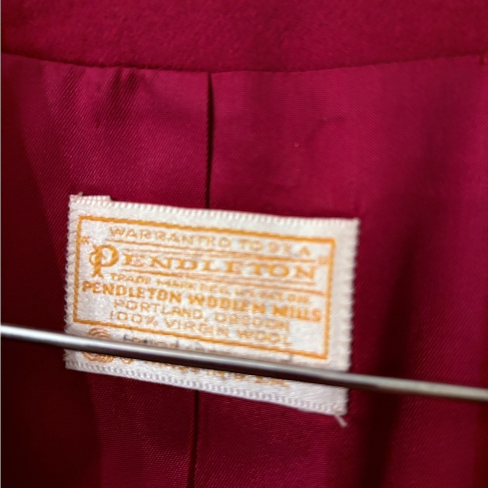 Pendleton Women's Wool Red Blazer - Picture 7 of 9